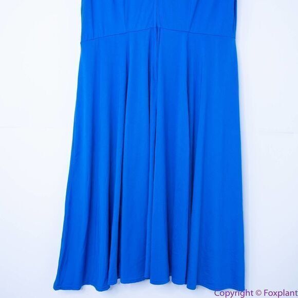 Unique‎ Vintage Gwynnie Bee Contrast Trim Blue Dress, 4X - Picture 8 of 16